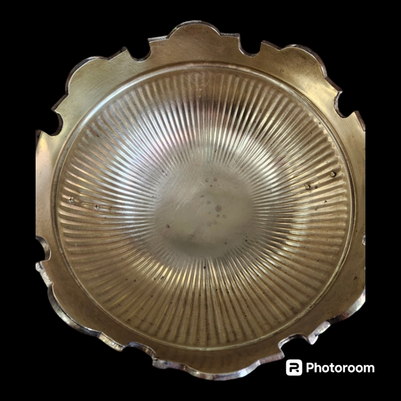 Vintage Mid 20th Century Polished Brass Glass Cooler - Picture 5 of 10